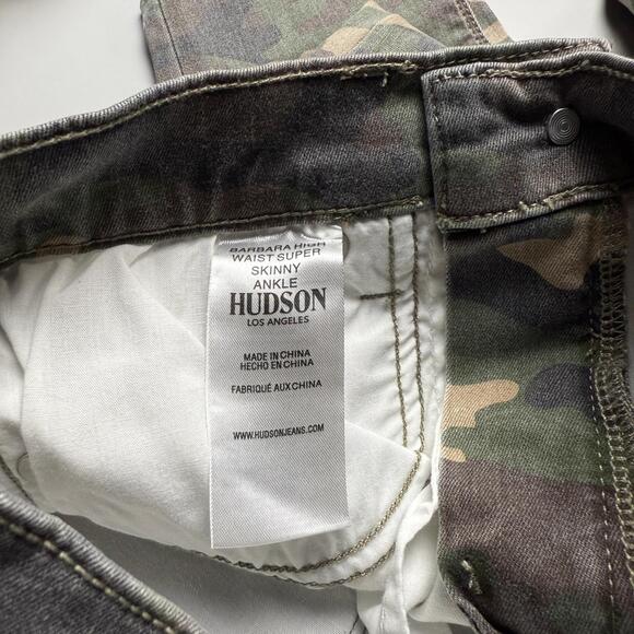 NWT HUDSON Barbara High Waist Super Skinny Ankle Jean Sz 23 Worn Camo - Picture 10 of 10